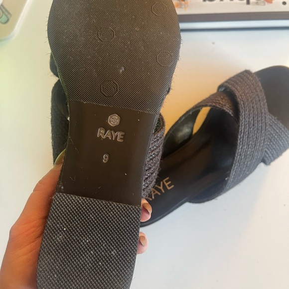 RAYE Tiko Black Raffia Sandals - Picture 9 of 9